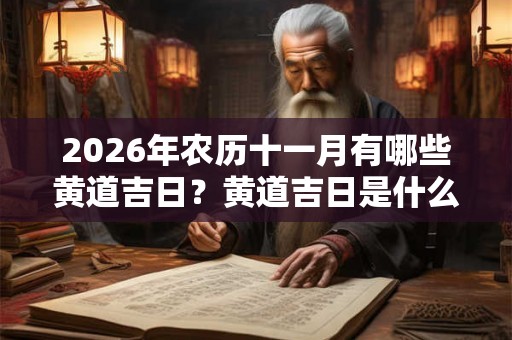 2026年农历十一月有哪些黄道吉日？黄道吉日是什么？