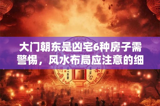 大门朝东是凶宅6种房子需警惕，风水布局应注意的细节