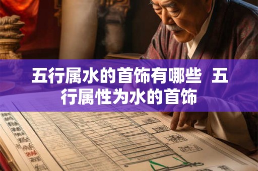 五行属水的首饰有哪些  五行属性为水的首饰