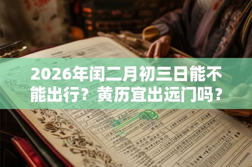 2026年闰二月初三日能不能出行？黄历宜出远门吗？