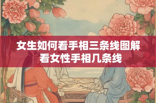 女生如何看手相三条线图解  看女性手相几条线