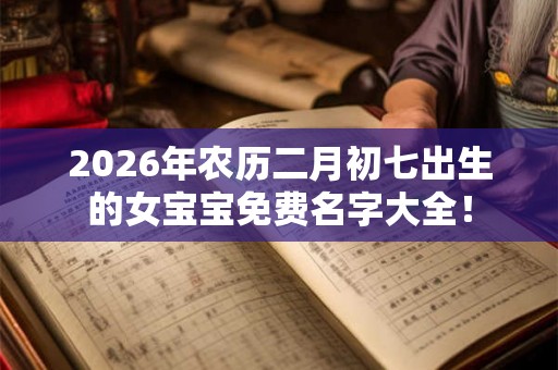 2026年农历二月初七出生的女宝宝免费名字大全！