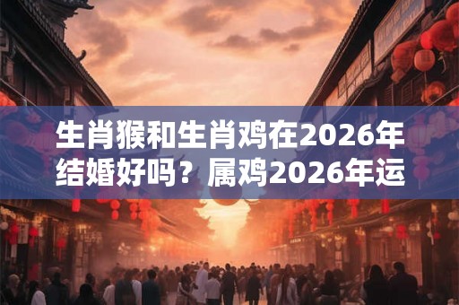 生肖猴和生肖鸡在2026年结婚好吗？属鸡2026年运势好吗？