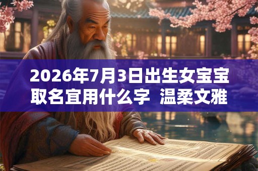 2026年7月3日出生女宝宝取名宜用什么字  温柔文雅的名字