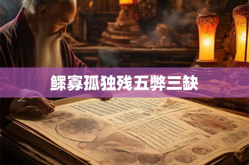 鳏寡孤独残五弊三缺