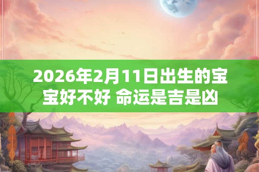 2026年2月11日出生的宝宝好不好 命运是吉是凶