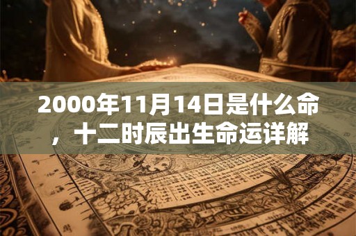 2000年11月14日是什么命，十二时辰出生命运详解