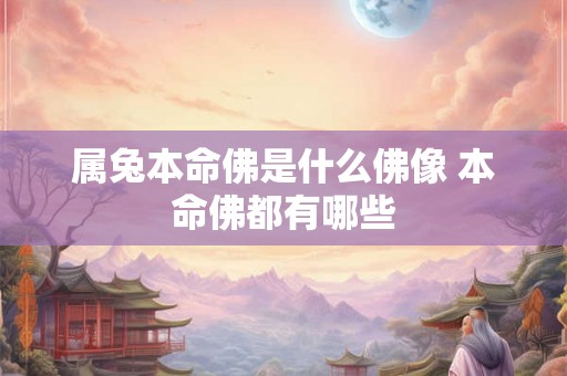 属兔本命佛是什么佛像 本命佛都有哪些