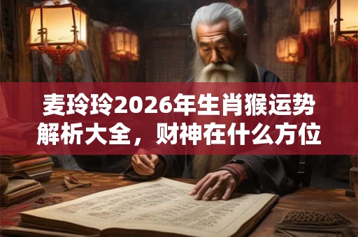 麦玲玲2026年生肖猴运势解析大全,财神在什么方位? 麦玲玲2026年生肖猴运势解析大全,财神在什么方位?
