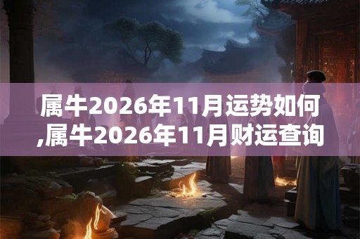 属牛2026年11月运势如何,属牛2026年11月财运查询