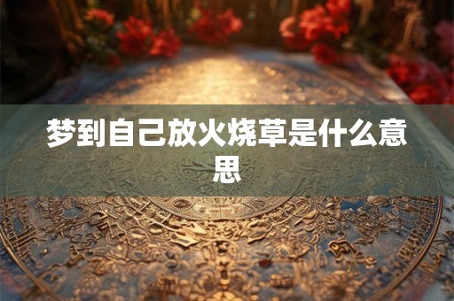 梦到自己放火烧草是什么意思