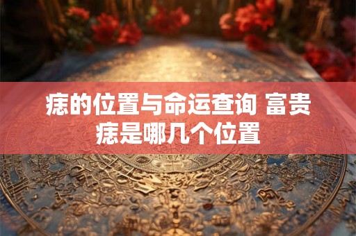 痣的位置与命运查询 富贵痣是哪几个位置