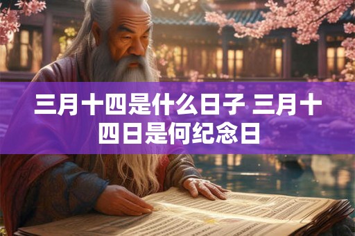 三月十四是什么日子 三月十四日是何纪念日 三月十四是什么日子 三月十四日是何纪念日
