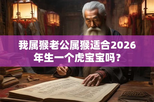 我属猴老公属猴适合2026年生一个虎宝宝吗？