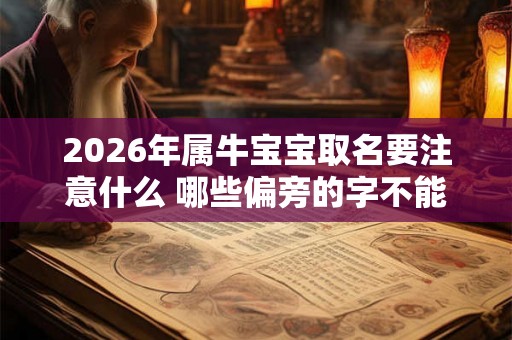2026年属牛宝宝取名要注意什么 哪些偏旁的字不能用 2026年属牛宝宝取名要注意什么 哪些偏旁的字不能用