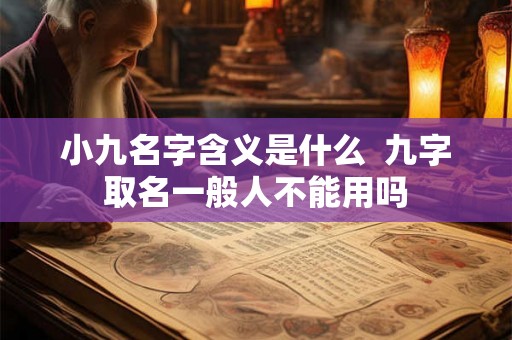 小九名字含义是什么 九字取名一般人不能用吗 小九名字含义是什么 九字取名一般人不能用吗