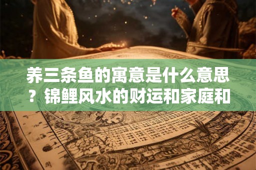 养三条鱼的寓意是什么意思？锦鲤风水的财运和家庭和谐