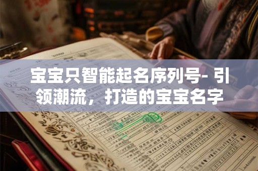 宝宝只智能起名序列号- 引领潮流,打造的宝宝名字 宝宝只智能起名序列号- 引领潮流,打造的宝宝名字