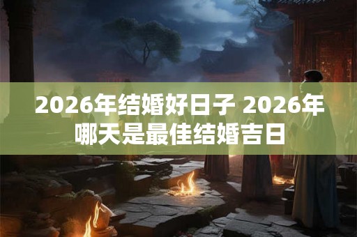 2026年结婚好日子 2026年哪天是最佳结婚吉日 2026年结婚好日子 2026年哪天是最佳结婚吉日