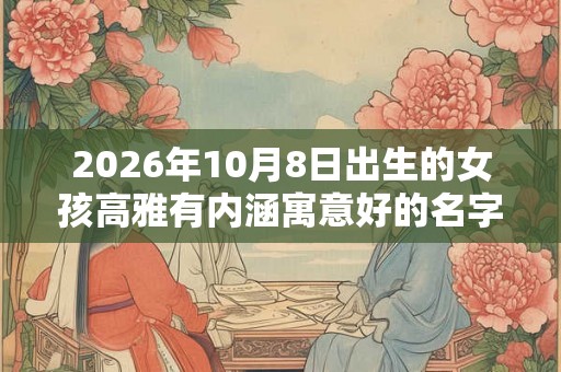 2026年10月8日出生的女孩高雅有内涵寓意好的名字
