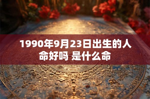1990年9月23日出生的人命好吗 是什么命