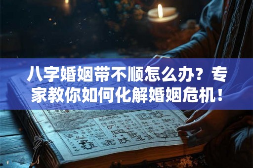 八字婚姻带不顺怎么办？专家教你如何化解婚姻危机！