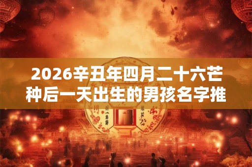 2026辛丑年四月二十六芒种后一天出生的男孩名字推荐 2026辛丑年四月二十六芒种后一天出生的男孩名字推荐