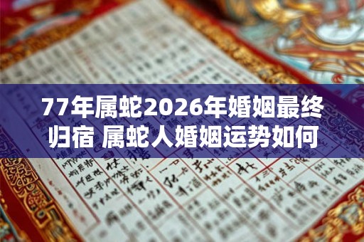 77年属蛇2026年婚姻最终归宿 属蛇人婚姻运势如何
