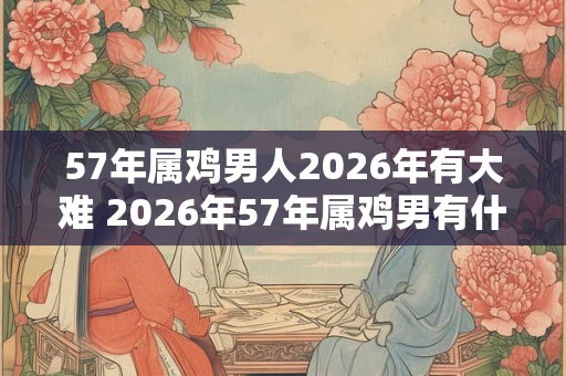 57年属鸡男人2026年有大难 2026年57年属鸡男有什么灾祸 57年属鸡男人2026年有大难 2026年57年属鸡男有什么灾祸