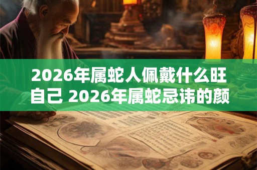 2026年属蛇人佩戴什么旺自己 2026年属蛇忌讳的颜色 2026年属蛇人佩戴什么旺自己 2026年属蛇忌讳的颜色