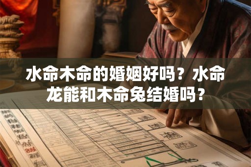 水命木命的婚姻好吗？水命龙能和木命兔结婚吗？