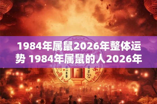 1984年属鼠2026年整体运势 1984年属鼠的人2026年的整体运势如何