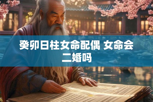 癸卯日柱女命配偶 女命会二婚吗 癸卯日柱女命配偶 女命会二婚吗
