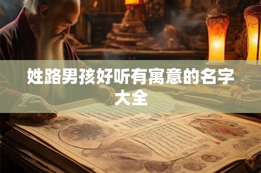 姓路男孩好听有寓意的名字大全
