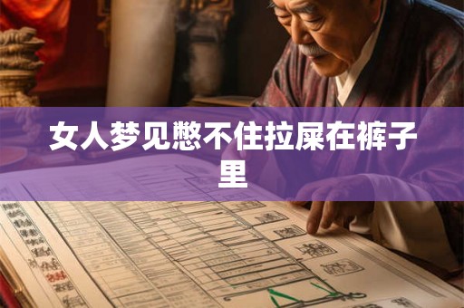 女人梦见憋不住拉屎在裤子里