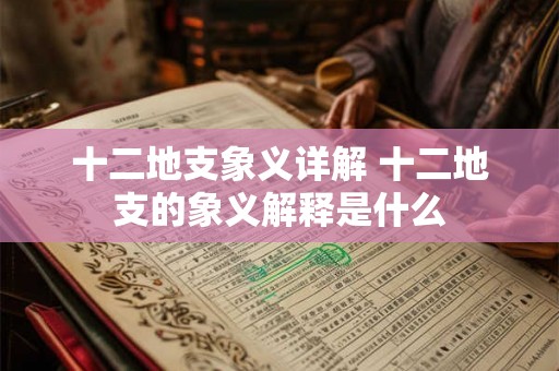 十二地支象义详解 十二地支的象义解释是什么