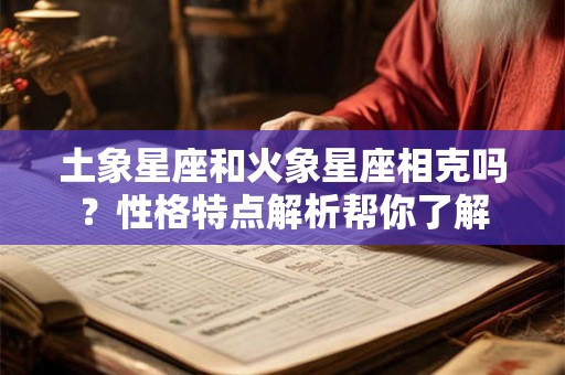 土象星座和火象星座相克吗？性格特点解析帮你了解