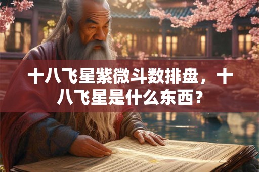 十八飞星紫微斗数排盘，十八飞星是什么东西？