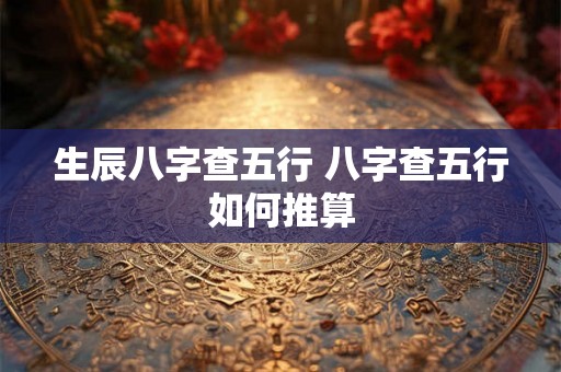 生辰八字查五行 八字查五行如何推算 生辰八字查五行 八字查五行如何推算