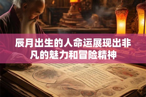 辰月出生的人命运展现出非凡的魅力和冒险精神