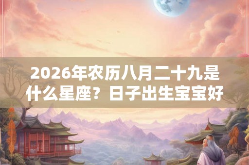 2026年农历八月二十九是什么星座?日子出生宝宝好不好? 2026年农历八月二十九是什么星座?日子出生宝宝好不好?