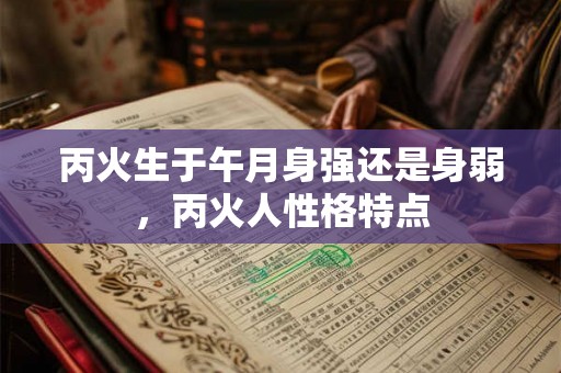 丙火生于午月身强还是身弱,丙火人性格特点 丙火生于午月身强还是身弱,丙火人性格特点