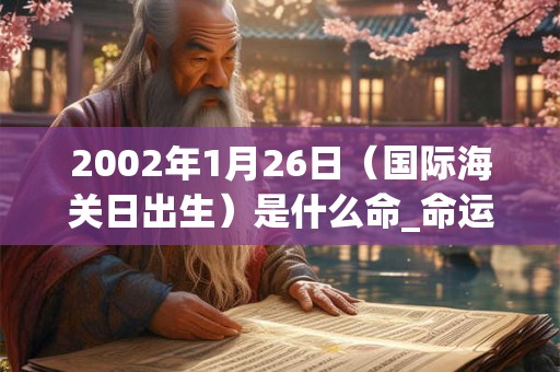 2002年1月26日（国际海关日出生）是什么命_命运如何