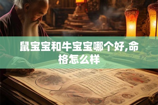 鼠宝宝和牛宝宝哪个好,命格怎么样