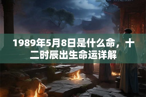 1989年5月8日是什么命，十二时辰出生命运详解