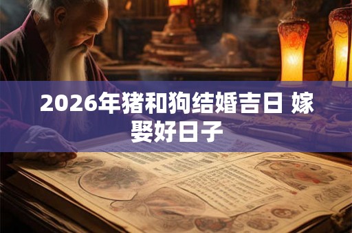 2026年猪和狗结婚吉日 嫁娶好日子