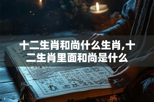 十二生肖和尚什么生肖,十二生肖里面和尚是什么