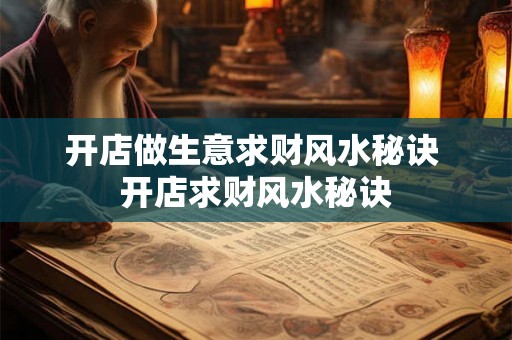 开店做生意求财风水秘诀 开店求财风水秘诀 开店做生意求财风水秘诀 开店求财风水秘诀