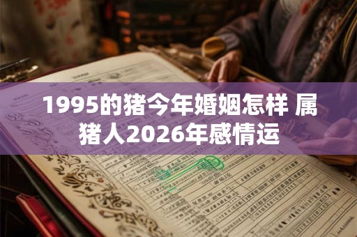 1995的猪今年婚姻怎样 属猪人2026年感情运