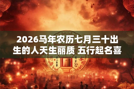 2026马年农历七月三十出生的人天生丽质 五行起名喜用木